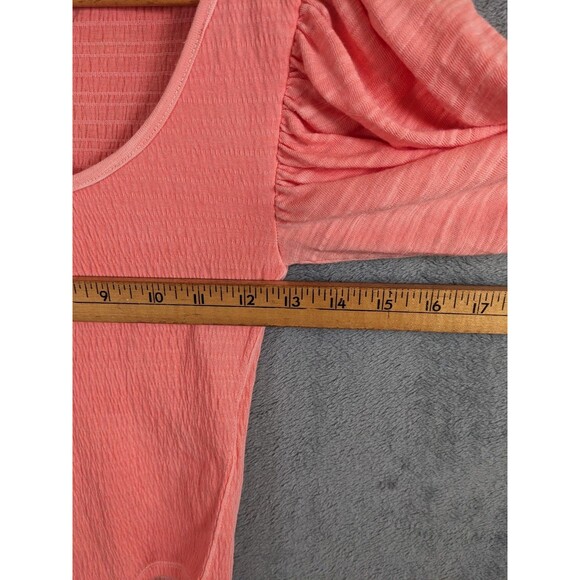 NWT Free People Elise Puff Sleeve Tunic Top Smocked Crop Boho Womens XS - Picture 7 of 11